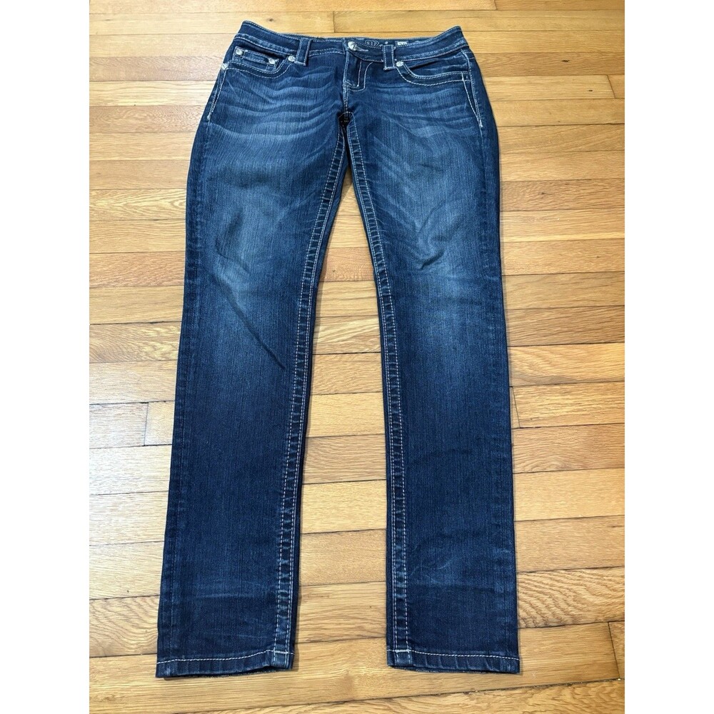 Miss Me Women's Straight Leg Jeans - Dark Blue